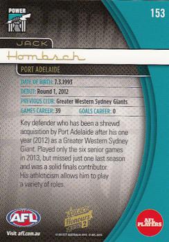 2015 Select AFL Honours Series 2 #153 Jack Hombsch Back